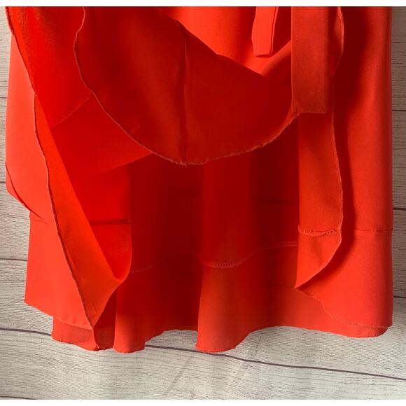 Bright Coral Pink Swimsuit Cover Up Skirt Elastic Tie Waist Size XXL - Picture 13 of 16